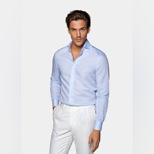 Men’s Light Blue Extra Slim Fit Shirt by Suitsupply